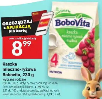 Twój Market Kaszka mleczno-ryżowa BoboVita oferta