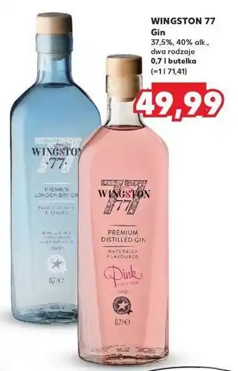 Kaufland Gin Wingston 77 London Dry oferta