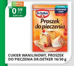 Eurocash Cash & Carry Cukier wanilinowy, proszek do pieczenia dr.oetker oferta