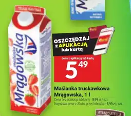 Twój Market Maślanka truskawkowa Mrągowska oferta