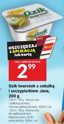 Twój Market Gzik twarożek z cebulką i szczypiorkiem Jana oferta