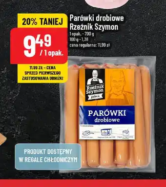 Polomarket Parówki drobiowe Rzeźnik Szymon oferta