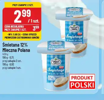 Polomarket Smietana 12% Mleczna Polana oferta