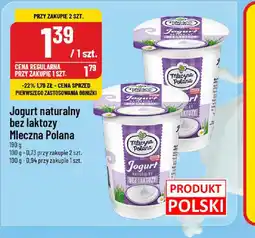 Polomarket Jogurt naturalny bez laktozy Mleczna Polana oferta