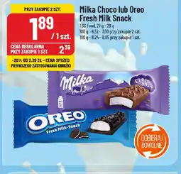 Polomarket Milka Choco lub Oreo Fresh Milk Snack oferta