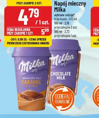 Polomarket Napój mleczny Milka oferta