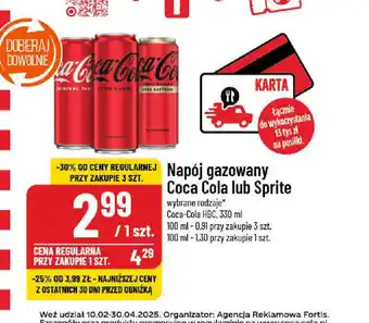 Polomarket Napój gazowany Coca Cola lub Sprite oferta