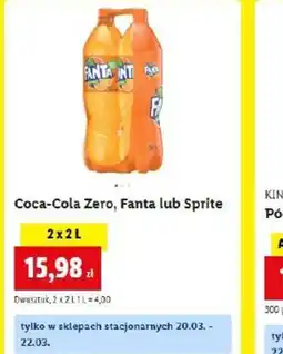 Lidl Coca-Cola Zero, Fanta lub Sprite oferta