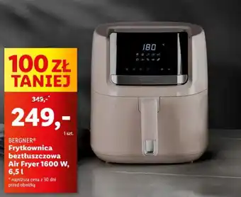 Lidl Frytkownica beztłuszczowa Bergner Air Fryer oferta