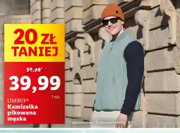 Lidl Kamizelka pikowana męska Livergy oferta