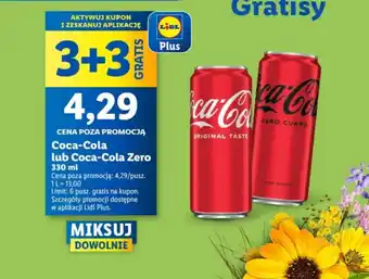 Lidl Coca-Cola lub Coca-Cola Zero oferta