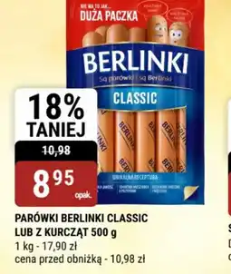 bi1 Parówki Berlinki Classic lub z kurcząt oferta