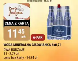 bi1 Woda mineralna Cisowianka oferta