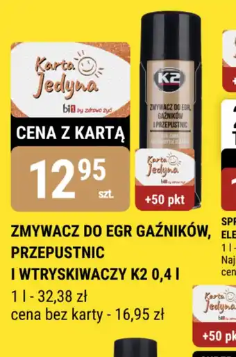 bi1 Zmywacz do EGR gaźników przepustnic i wtryskiwaczy K2 oferta