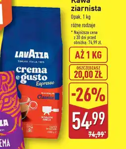 ALDI Kawa ziarnista Lavazza oferta