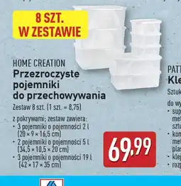ALDI Przezroczyste pojemniki do przechowywania Home Creation oferta