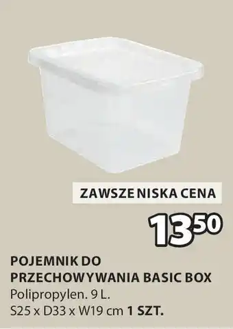 JYSK Pojemnik do przechowywania basic box oferta