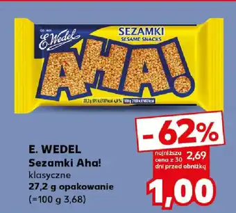 Kaufland E. WEDEL Sezamki Aha! oferta