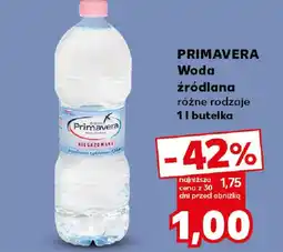 Kaufland PRIMAVERA Woda źródlana oferta