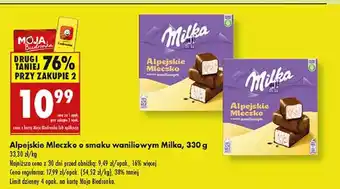 Biedronka Czekoladki waniliowe Milka Alpejskie Mleczko oferta