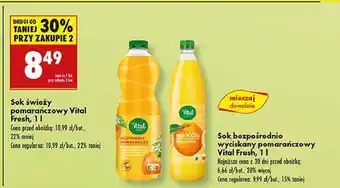 Biedronka Sok hiszpańska pomarańcza Vital Fresh oferta