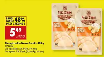 Biedronka Pierogi ruskie Nasze Smaki oferta