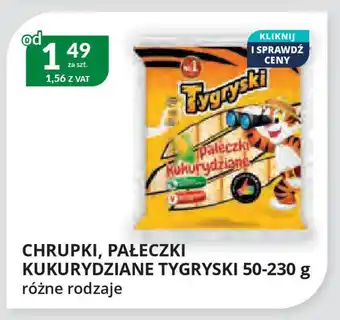 Eurocash Cash & Carry Chrupki, pałeczki kukurydziane tygryski oferta