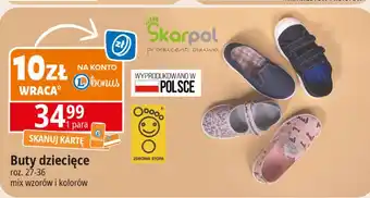 E.Leclerc Buty dziecięce rozm. 27-36 Skarpol oferta