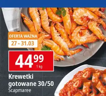 E.Leclerc Krewetki całe gotowane 30/50 Scapmaree oferta