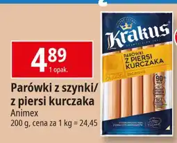 E.Leclerc Parówki z szynki Krakus Animex oferta