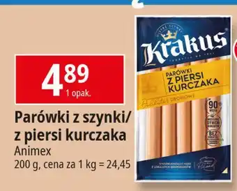 E.Leclerc Parówki z szynki Krakus Animex oferta