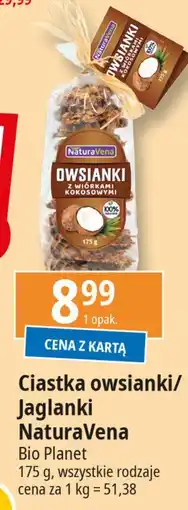 E.Leclerc Ciastka jaglanki z żurawiną Naturavena oferta