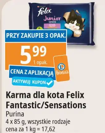 E.Leclerc Karma dla kota wiejskie smaki Purina Felix Sensations Sauces oferta