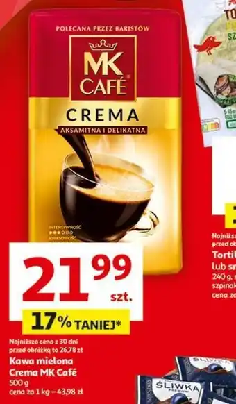 Auchan Kawa mielona Crema MK Cafe oferta