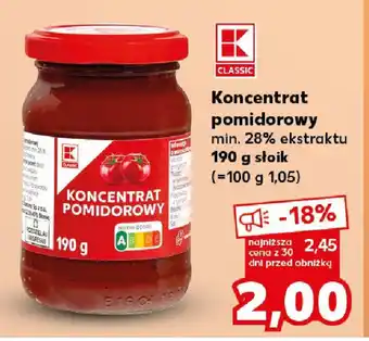 Kaufland Koncentrat pomidorowy oferta