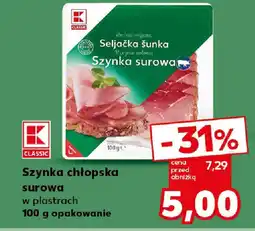 Kaufland Szynka chłopska surowa oferta