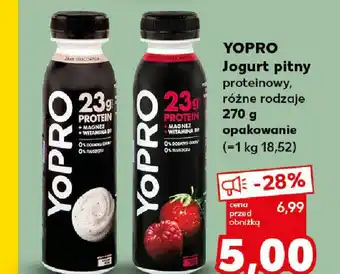 Kaufland Yopro jogurt pitny proteinowy, oferta