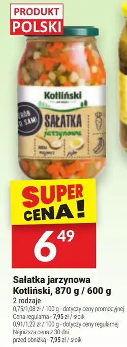 Twój Market Sałatka jarzynowa Kotliński oferta