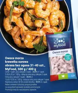 Twój Market Owoce morza krewetka surowa obrana bez ogona 31-40 szt., MyFood oferta