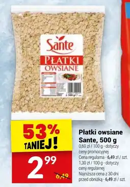 Twój Market Płatki owsiane Sante oferta