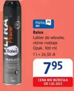 dm drogerie markt Lakier do włosów Balea oferta