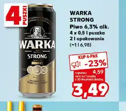 Kaufland Piwo Warka Strong oferta