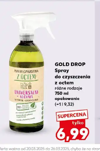 Kaufland Gold Drop Spray do czyszczenia z octem oferta