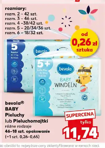 Kaufland Pieluchy lub pieluchomajtki Bevolo Baby oferta