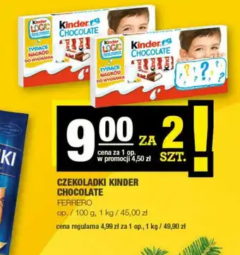 Spar Czekoladki Kinder Chocolate 2x100g oferta