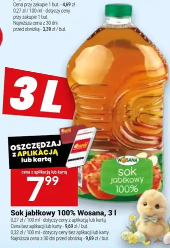 Twój Market Sok jabłkowy 100% Wosana oferta