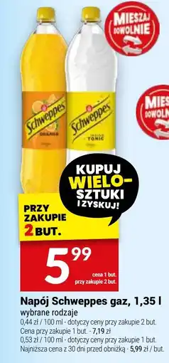 Twój Market Napój Schweppes gaz oferta