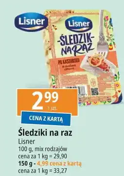 E.Leclerc Śledzik na raz z cebulką Lisner Na Raz oferta