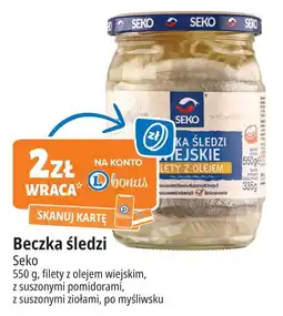 E.Leclerc Beczka śledzi filety po myśliwsku Seko oferta