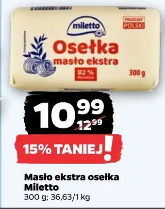 Netto Masło extra osełka Miletto oferta